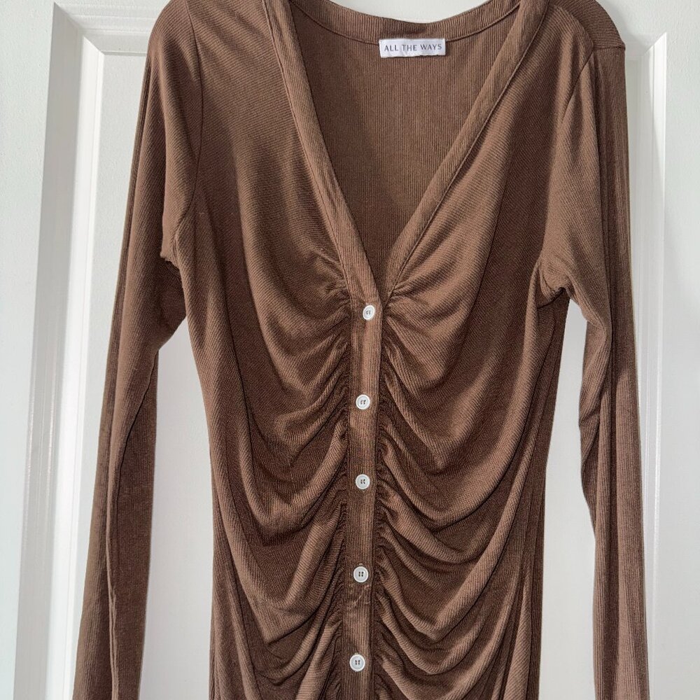 Revolve button front dress